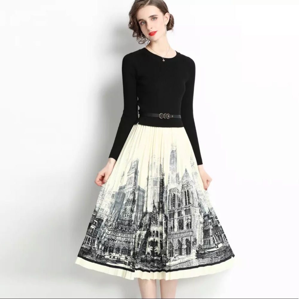 ❤️ The KIMORA full European Cityscape Dress - Picture 2 of 15